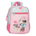 ZAINETTO ASILO MINNIE MOUSE IMAGINE DISNEY 23X28X10CM 1ZIP +2 TASCHE PORTABOTTIGLIE+1 TASCA CON ZIP+FASCIA PER TROLLEY