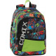 COMIX BRIGHT ZAINO SCUOLA ORGANIZZATO 32X43HX23CM 31LT 2 AMPI SCOMPARTI 2 TASCHE FRONTALI CON ZIP SPALLACCI REGOLABILI