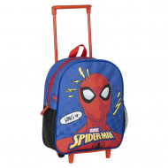 ZAINETTO TROLLEY RICHIUDIBILE ASILO E DA VIAGGIO SPIDER MAN ORIGINAL MARVEL 25X31X10CM ZAINO PORTA LIBRI UOMO RAGNO