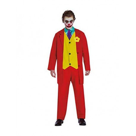 COSTUME CARNEVALE CLOWN JOKER TG.XL CAMICIA/C/CRAVATTA/PANTALONI/GIACCA/C/GILET TRAVESTIMENTI A TEMA BATMAN NO ACCESSORI