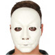 MASCHERA UOMO BIANCO IN PVC PER TRAVESTIMENTI DI HALLOWEEN FESTE E SPETTACOLI HORROR