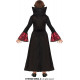 COSTUME CONTESSA VAMPIRA BABY 7/9 ANNI VESTITO CON COLLETTO PER FESTE E TRAVESTIMENTI HALLOWEEN/CARNEVALE E SCENEA TEMA