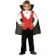 COSTUME VAMPIRO CONTE DRAKULA BABY 3/4 ANNI CAMICIA C/GILET MANTELLO PANTALONE PER TRAVESTIMENTI DI HALLOWEEN/CARNEVALE