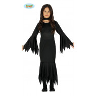 COSTUME STREGA BABY 3/4 ANNI PER TRAVESTIMENTI A HALLOWEEN CARNEVALE E SCENE A TEMA FAMIGLIA ADDAMS MORTICIA NO ACCESSOR