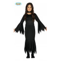 COSTUME STREGA BABY 3/4 ANNI PER TRAVESTIMENTI A HALLOWEEN CARNEVALE E SCENE A TEMA FAMIGLIA ADDAMS MORTICIA NO ACCESSOR