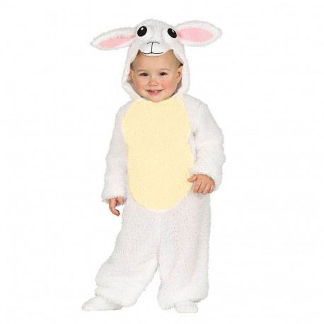 COSTUME DA PECORELLA BABY 12/18 MESI MONOTUTA CON CAPPUCCIO PER TRAVESTIMENTI DI CARNEVALE O TEMA NATALIZIO NO ACCESSORI