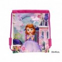 SACCA GYM PRINCIPESSA SOFIA DISNEY 30X40CM.CON SPALLACCI 70% PES-30% PVC.PRODOTTO ORIGINALE