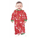 PIGIAMA BABBO NATALE BABY 18/24 MESI VESTITO BABBO NATALE COMPLETO MONO TUTA APERTURA A STRAPPO NO ACCESSORI