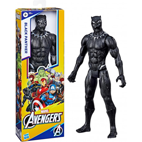 AVENGERS MARVEL BLACK PANTHER ACTION FIGURE 30CM CON BLASTER TITAN HERO BLAST GEAR FIGURA SUPER EROE PANTERA NERA HASBRO