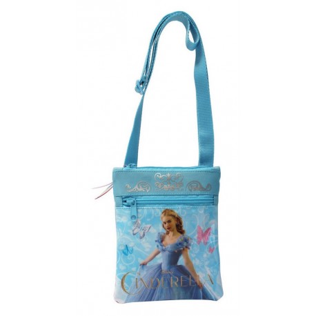 TRACOLLINA PIATTA CON 2 ZIP CINDERELLA DISNEY PRODOTTO ORIGINALE 70%PES30%PVC.