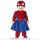 COSTUME SUPER EROINA 12/18 MESI VESTITO CARNEVALE SPIDERGIRL BABY COMPLETO CAPPELLO E TUTA RAGNO C/TUTÙ BLU NO ACCESSORI