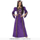 COSTUME CARNEVALE DAMA MEDIEVALE TG S 40/42 ABITO CAMERIERA MEDIOEVO LADY VESTITO REGINA VIOLA PRINCIPESSA NO ACCESSORI