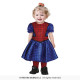 COSTUME SPIDER GIRL BABY EROINA 12/18 MESI VESTITO CARNEVALE SPIDER BABY RAGNO BLU ROSSO E NERO SPIDERGIRL NO ACCESSORI