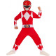 COSTUME POWER RANGERS 7/8 ANNI VESTITO UFFICIALE RUBIES COMPLETO TUTA E MASCHERA MIGHTY MORPHIN RED RANGER NO ACCESSORI