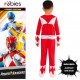 COSTUME POWER RANGERS 7/8 ANNI VESTITO UFFICIALE RUBIES COMPLETO TUTA E MASCHERA MIGHTY MORPHIN RED RANGER NO ACCESSORI