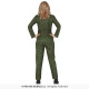 COSTUME PILOTESSA AEREO CACCIA TG.S40/42VESTITO CARNEVALE TUTA PILOTA DA COMBATTIMENTO TOP GUN AMERICA NO ACCESSORI