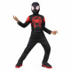 COSTUME MILES MORALES SPIDER MAN INTO THE SPIDER VERSE 8/10ANNI VESTITO CARNEVALE TUTA COPRISCARPE MASCHERA NO ACCESSORI