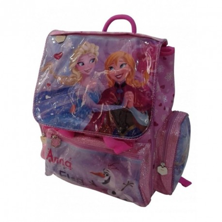 FROZEN DISNEY ORIGINAL ZAINO SCUOLA ESTENSIBILE 40X26X12CM.CON DVD OMAGGIO. ACCADEMIA ITALY