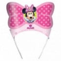 MINNIE DISNEY BLISTER 6 CORONCINE DIADEMA IN CARTA CON SUPPORTO IN PLASTICA