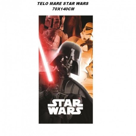 TELO MARE STAR WARS 70X140 100% PRODOTTO ORIGINALE POLIESTERE