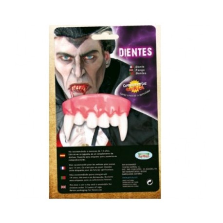 BLISTER DENTI VAMPIRO (DIENTES VAMPIRO) GUIRCA HALLOWEEN CARNEVALE E PARTY VARI