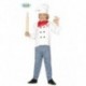 COSTUME DI CARNEVALE COCINERO MASTER CHEF BIMBI 10/12ANNI.VESTITO COMPLETO DI GIACCA/PANTALONE/FOULARD/CAPPELLO 83364