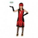 COSTUME CARNEVALE CHARLESTON BAMBINA 7/9 ANNI VESTITO E FASCIA CAPELLI PER PARTY E FESTE VARIE COD.83359 GUIRCA