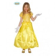 COSTUME CARNEVALE PRINCIPESSA DEL RACCONTO VESTITO GIALLO PER FESTE E PARTY VARI COD.83202 GUIRCA