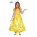 COSTUME CARNEVALE PRINCIPESSA DEL RACCONTO VESTITO GIALLO PER FESTE E PARTY VARI COD.83202 GUIRCA