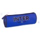 TOMBOLINO SCUOLA FC INTERNAZIONALE ORIGINAL 23X8X8CM.TONDO 1 ZIP 100%POLIESTER PRODOTTO UFFICIALE PANINI SCUOLA ITALY