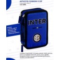 ASTUCCIO SCUOLA CORREDO 3 ZIP FC INTERNAZIONALE ORIGINAL 41 PEZZI FRIXION/GIOTTO/FILA/LYRA/TRATTO PRODOTTO UFFICIALE