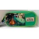 ASTUCCIO SCUOLA OVALE ORGANIZZATO 1 ZIP THE GOOD DINOSAUR DISNEY PIXAR ORIGINAL VERDE 22X7X10CM.ARROTONDATO.PANINI ITALY