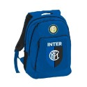 ZAINO SCUOLA OVETTO DOUBLE FC INTERNAZIONALE ORIGINAL 42X35X19CM.POLI.4 ZIP TASCA ANTER.ATTREZZATA.TOP QUALITY GUT ITALY