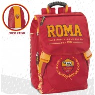 ZAINO SCUOLA ESTENSIBILE AS ROMA ORIGINAL 30X42X13CM.PRODOTTO UFFICIALE PANINI SCUOLA ITALY POLIESTER/PVC