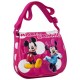 TRACOLLINA CON PATTINA MINNIE E MICKEY LUNARES DISNEY ORIGINAL FUCSIA PVC/POLIESTERE 17X15X4CM.CON STAMPA A RILIEVO