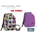 ZAINO DOUBLE FUNNY SEVEN 40X30 CM ORIGINALE CON CUFFIE OMAGGIO