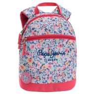 MINI ZAINO SCUOLA/GITA E VIAGGIO/TEMPO LIBERO PEPE JEANS LONDON ORIGINAL 25X32X12CM.100%POLIESTER