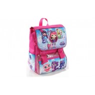 ZAINO SCUOLA ESTENSIBILE PRIMINO LITTLE CHARMERS ORIGINAL GADGET IN OMAGGIO MIS.40X28X12+7CM.TOP QUALITY ACCADEMIA ITALY