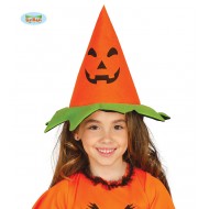 CAPPELLO ZUCCA ARANCIO E VERDE TAGLIA UNICA PER FESTE E TRAVESTIMENTI DI HALLOWEEN E PARTY A TEMA 100%POLIESTER