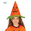 CAPPELLO ZUCCA ARANCIO E VERDE TAGLIA UNICA PER FESTE E TRAVESTIMENTI DI HALLOWEEN E PARTY A TEMA 100%POLIESTER