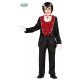 COSTUME CONTE DRAKULA BABY 10/12 VESTITO COMPL.2PZ.GIACCA/PANTALONE X FESTE E TRAVESTIMENTI HALLOWEEN/CARNEVALE