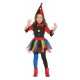 COSTUME CLOWN PAGLIACCIA ASSASSINA BABY 7/9 ANNI VESTITO CAPPELLO E COLLETTO X FESTE E TRAVESTIMENTI HALLOWEEN/CARNEVALE