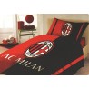 COMPLETO LETTO COTONE 1 PIAZZA AC MILAN LENZ.SOPRA 150X280.LENZ.SOTTO CON ANGOLI 90X190.FEDERA 50X80CM.PROD.UFFICIALE