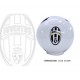 SALVADANAIO PALLONE CON LOGO FC JUVENTUS ORIGINAL IN SCATOLA REGALO STAMPATA 15X15X15CM.PRODOTTO UFFICIALE