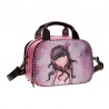 BORSA CON TRACOLLA 3 ZIP MULTI TASCHE DA VIAGGIO JAR OF HEARTS GORJUSS SANTORO LONDON ORIGINAL 28X21X17CM.SIMILPELLE