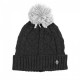 CAPPELLO INVERNALE BAMBINO FC JUVENTUS ORIGINALE NERO CON PON PON BIANCO PRODOTTO UFFICIALE 80%ACRILICO20%POLIESTERE