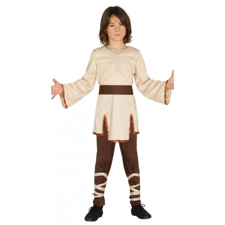 COSTUME CARNEVALE MAESTRO SPIRITUALE 5/6 ANNI STAR WARS VESTITO COMPLETO DI CASACCA/CINTURA/PANTALONI 100%POLIESTER