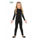 TUTA ELASTICA SPANDEX BABY 3/5 ANNI COLORE NERO INDOSSARE SOTTO I VESTITI DI CARNEVALE/HALLOWEEN E TRAVESTIMENTI VARI