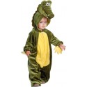 COSTUME CARNEVALE COCCODRILLO BABY 6/12 MESI VESTITO TUTONE CON ZIP E CAPUCCIO 100%POLIESTER COD 81013 GUIRCA