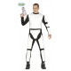 COSTUME CARNEVALE STAR WARS STORMTROOPERS VESTITO TUTA SPANDEX ELASTICIZZATA TAGL UNICA E MASCHERA GUIRCA COD 84529